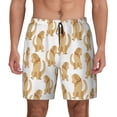 thumbnail image 3 of Uemuo Labrador Retriever Dog Pattern Mens Swim Trunks Quick Dry Board Shorts with Mesh Lining, Stretch Beach Shorts Quick Dry No-Chafing Board Shorts-XX-Large, 3 of 9
