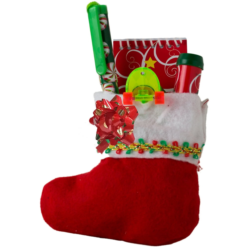 Christmas Mini Stocking Filled w Ast Holiday Treats 1 Ea Kids Gift