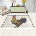 thumbnail image 3 of SKYSONIC Area Rug Carpet Vintage Rooster Doormat for Hardwood Floor Entrance Living Room Bedroom 24x36 Inch, 3 of 6