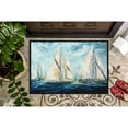 thumbnail image 3 of Carolines Treasures MW1283MAT The Last Mile Sail boats Door Mat Indoor Rug or Outdoor Welcome Mat 18x27 Doormat 18H X, 3 of 4