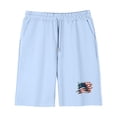 thumbnail image 5 of ITSAME 4th of July Girls Outfit Sets American Flag Print Cotton T-Shirt and Shorts Casual Clothes 2-Piece Light Blue Size 13, 5 of 9