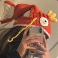 thumbnail image 4 of Gorro grueso de invierno con forma de pez dorado, gorro divertido de punto hecho a mano, regalo de Navidad y Halloween, 4 of 4
