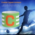 thumbnail image 4 of Brazalete Capitán Fútbol Competición para Adultos Brazalete Grupo Equipo en Forma C Brazalete Elástico Envolvente (verde Rayado), 4 of 7