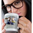 thumbnail image 2 of 3drose, the English Bulldog Stroll, 11oz Two-tone Black Mug, 2 of 6