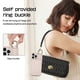 thumbnail image 3 of for iPhone 15 Pro Max/ 15 Ultra Crossbody Case Wallet with Card Holder Shoulder Wrist Strap Lanyard,Leather Zipper Handbag Purse Kickstand, 3 of 5
