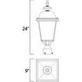thumbnail image 2 of 3 Light Outdoor Pole/Post Mount Maxim Lighting 3008Bk, 2 of 2