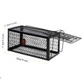 thumbnail image 4 of NOGIS Humane Rat Trap,Mouse Traps Indoor Outdoor Live Animal Trap Mouse Voles Hamsters Trap Small Animals Cage Catch Traps, 9x4.5x4.5 Inches (Black,2 Pcs), 4 of 7