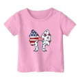 thumbnail image 3 of Hiijoy Big Girls Independence Day T-Shirt Short Sleeve Graphic T Shirt, Sizes 1-14, 3 of 3