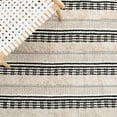 thumbnail image 6 of SAFAVIEH Natura Ermintrude Striped Cotton Area Rug, Beige/Black, 6' x 6' Square, 6 of 11