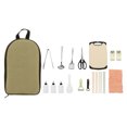 thumbnail image 2 of Camping Kitchen Utensil Set, 420 Stainless Steel Cooking Utensil Organizer Travel Set 15PCS  for Picnics, 2 of 7