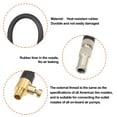 thumbnail image 5 of Unique Bargains 2pcs 200cm Copper Rubber Tube Tire Valve Connect Pipe Deflated Air Chuck Inflator Compressor Pump Extension Hose for Car, 5 of 6