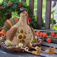 thumbnail image 4 of Estatua de pavo de Acción de Gracias, artesanía, figura para mesa, escritorio, decoración navideña pavo sentado, 4 of 5