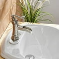 thumbnail image 2 of BWE Bathroom Faucet Brushed Nickel Waterfall Sink Bath Faucets Single Handle Hole Lavatory Vanity Restroom Commercial Water Supply Lines Hose Polished, 2 of 9