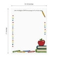 thumbnail image 2 of Teacher Letterhead / 50 Sheets 8.5" x 11" Whimsical Classroom Design / Colorful School Supplies Illustration / Back To School Paper, 2 of 6