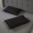 thumbnail image 5 of Nkmbld Pillow Cases Standard Size Set of 2, Summer Cooling Pillow Case Covers with Envelope Closure, Ultra Soft Hotel Quality Pillowcase Covers, Black, 5 of 8
