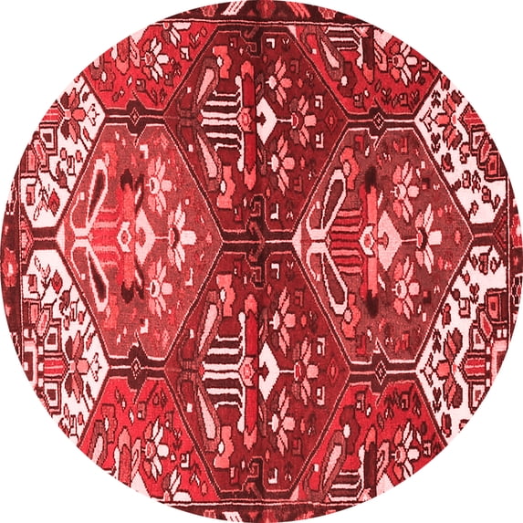 Ahgly Company Indoor Round Persian Red Traditional Area Rugs, 5' Round