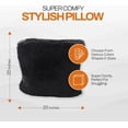 thumbnail image 4 of Cheer Collection Set of 2 Shaggy Hair Decorative Throw Pillows - 20x20, Black, 4 of 8