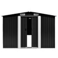 thumbnail image 6 of vidaXL Outdoor Storage Shed Garden Shed Metal Storage Backyard Patio Shed Gray, 6 of 63