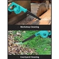 thumbnail image 3 of Electric Air Blower Garden Cordless Vacuum Cleaner Dust Computer Collector Handheld Power Tools ,Strong Wind, 3 of 5