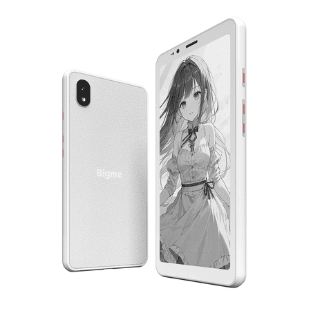 Bigme HiBreakS E-Paper Smartphone, 5.84-Inch Android 14 Mobile Phone, 6GB+128GB, Octa-Core Processor, 3300mAh Battery, Dual Camera, 4G Connectivity, White (Black & White)