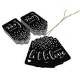 thumbnail image 3 of Inkdotpot Silver Foil Paper Hang Tags Made With Love Text Favor Tags 100 Pack, 3 of 6