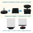 thumbnail image 3 of Leveling Feet 38 x 38mm Square Tube Inserts Furniture Adjustable Leveler 4 Sets, 3 of 8