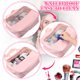 thumbnail image 4 of Bolsa de maquillaje Reginary grande de poliuretano transparente con correa de asa, 30 x 21 x 10 cm, 4 of 7