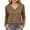 Brown, variant on Womens Slim Fit V Neck Jersey Knit T Shirt Long Sleeve Soft Stretch Cozy Layering Tee Casual Fall Fashion 2026 Outfits Underscrub Daily Wear, Purple, M