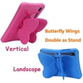 thumbnail image 6 of ELEHOLD Kids Cute Case for Samsung Galaxy Tab A9+ /S9/ S9 FE/ S8/ S7,Kids Friendly EVA Foam 3D Butterfly Wing Kickstand Case Shockproof Anti-Scratches Rugged Drop Protective Cover, Blue, 6 of 9