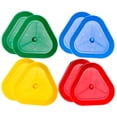 thumbnail image 1 of KAKOWELY HandsFree Playing Card Holder with Premium ABS Material for Storage Assorted Color 8Pcs Triangle Poker Stands,3.39"X3.23"X0.98", 1 of 4