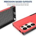 thumbnail image 2 of for Samsung Galaxy S24 Ultra Back Case, Luxury Ultra Slim PC + TPU Double-Layer Anti-Fall Shockproof Drop Protective Lightweight 2 In 1 Phone Case Cover for Samsung Galaxy S24 Ultra, Red, 2 of 5
