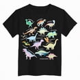 thumbnail image 4 of TOWED22 Boys Short Sleeve Shirts Crew Neck T-Shirts Mix of Graphic and Plain Tees Casual Tops(Black,11-12 Y), 4 of 4