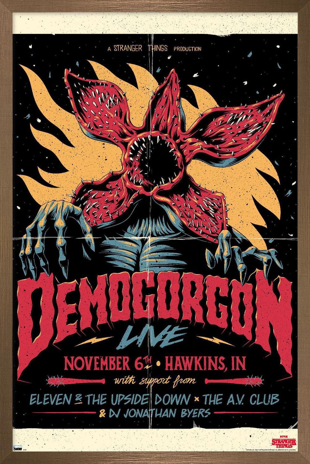 Netflix Stranger Things - Demogorgon Live Wall Poster