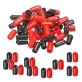 thumbnail image 1 of Unique Bargains 50pcs Rubber End Caps Cover Assortment 1/4 inch Screw Thread Protector for Screw Bolt Black Red, 1 of 5
