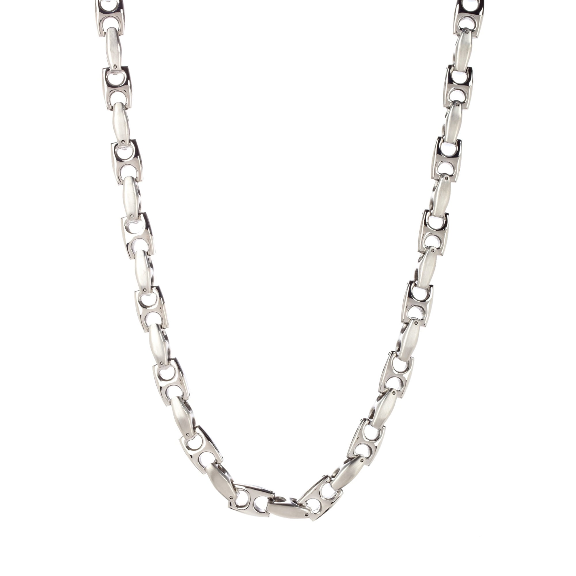Mens Stainless Steel Anchor Link Chain 