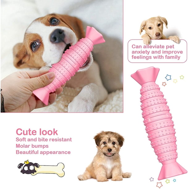 Paquete de juguetes masticables para cachorros Meskcv, juguetes