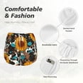 thumbnail image 4 of Pofeuu Vintage Sunflowes Print Women's Athletic Shorts Running Workout Shorts Tummy Control Quick Dry Gym Shorts with Pockets Double layer sports shorts-Small, 4 of 7