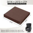 thumbnail image 5 of Tromlycs Chair Seat Cushions for Recliners Gel Memory Foam Extra Large Chair Cushions for Seniors 20 x 20 x 3 Inch Brown, 5 of 6