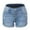Blue, variant on Patlollav Womens Jeans Mini Pants High Waist Shorts Design Hole Beach Bottom Shorts