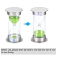 thumbnail image 4 of Uxcell 20 Minute Sand Timer, Sandy Clock, Count Down Sand Glass, Green Sands, 4 of 5