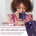 thumbnail image 6 of Designed for iPhone 15 Pro Case 6.1 inch, Back Cute Plating Love Letter Graphic with Anti-Fall Lens Cameras Cover Protection Soft TPU Shockproof Phone Cases for Women Girls Men-Purple, 6 of 12