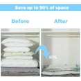 thumbnail image 2 of Compression Bags for Travel Vacuum Bags, Manual Vacuum Pump, Save Storage Space with Robust Reusable Airtight Watertight Bags for Home Moving, 2 of 5