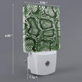 thumbnail image 2 of Balery Green Snakeskin Luz Nocturna LED con Sensor Automático, Enchufe con Sensor Crepuscular, Luz Suave de 0.5W para Dormitorio, Pasillo, Baño-US, 2 of 7