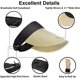 thumbnail image 2 of Sombrero de Visera para el Sol CHAO Beige Ala Ancha Paja, 2 of 5
