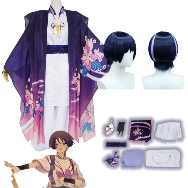 Genshin Impact Wanderer Scaramouche Balladeer disfraz de Halloween para mujer, ropa de caza