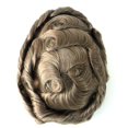 thumbnail image 2 of Mens Wigs Human Hair, Hair Systems for Men, Real Hair Units Poly Skin Hairpieces Scalloped Front #1B50, 2 of 15
