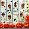 thumbnail image 2 of 9 Sheets Window Clings Happy Halloween 2 4 Party Glass Decals Removable Scary Decoration Mirror Stickers, 2 of 6
