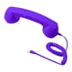 thumbnail image 2 of Auricular de teléfono retro con volumen ajustable para llamadas de teléfonos inteligentes Violeta, 2 of 9