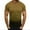 Khaki, variant on Dovford Mens Muscle Gym T-Shirts Short Sleeve Workout Athletic Bodybuilding Cotton Tee
