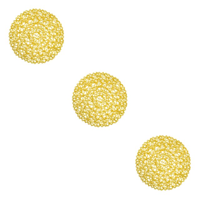 Wosthever Tapete de comedor de papel a la moda y ecológico de 6 uds., elija , decoración de de comedor, 38cm, amarillo Type1 NO1